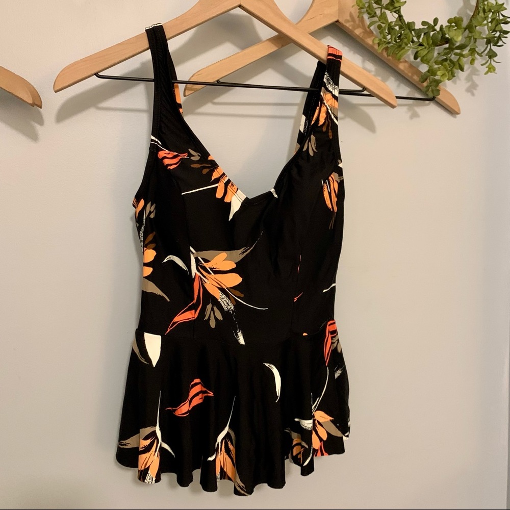 Sea Angel Womens V-Neck Peplum Tankini Top